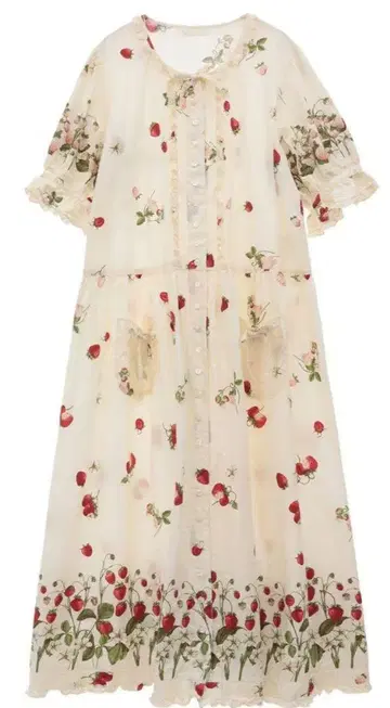 핑크하우스 2025 EarlySpring 딸기 원피스 롱