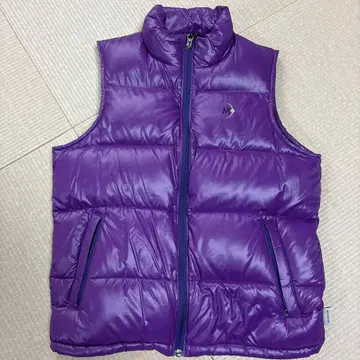 MOON STONE 퍼플 다운 베스트 M 로고