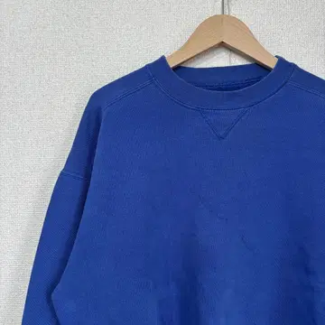 러셀 맨투맨 무지 두꺼운 블루 미국 빈티지 의류 M 2945