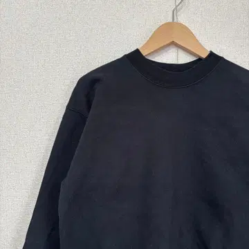 헤인즈 맨투맨 무지 블랙 미국 빈티지 의류 S 2944