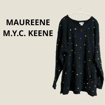 MAUREENE M.Y.C. KEENE 블랙 니트 스웨터