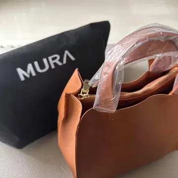 MURA 브라운 토트백 수납 가방 포함