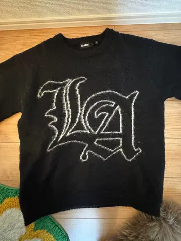 XLARGE 블랙 니트 L 사이즈