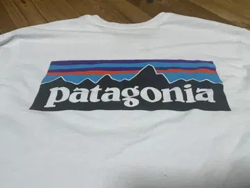 patagonia 화이트 긴팔 T셔츠