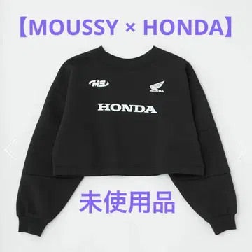[ moussy ] HONDA CROPPED RACING 풀오버