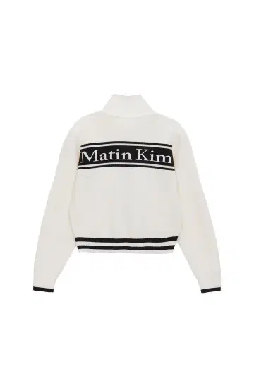Matin Kim 화이트 니트 집업