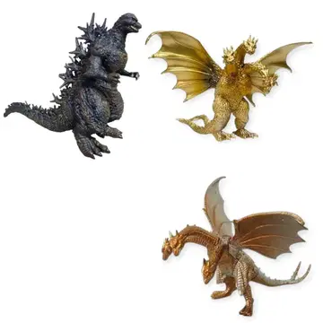 3점 세트 킹기도라 고질라 가챠 피규어 HG 시리즈