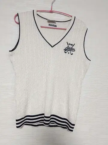 adidas 여성용 골프 베스트 화이트