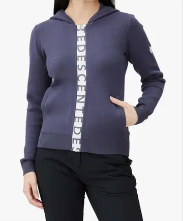 데상트 골프 풀 집업 스웨터