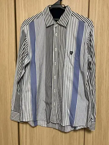 BLACK LABEL CRESTBRIDGE 스트라이프 긴팔 셔츠 M