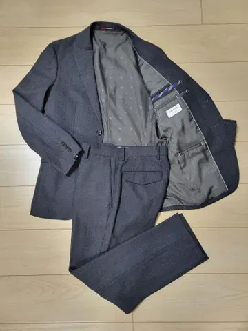 [ 새상품급 ] 오리히카 재킷 팬츠 수트 차콜 그레이