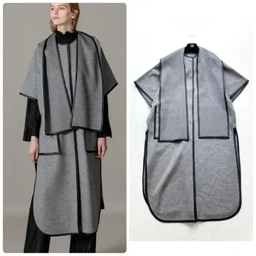 [ ADORE ] 정가 13만 야크 믹스 리버 코트 롱 후디 38