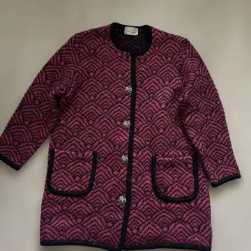 하자품 희귀 MITSUKOSHI 물결 무늬 자켓 M 사이즈