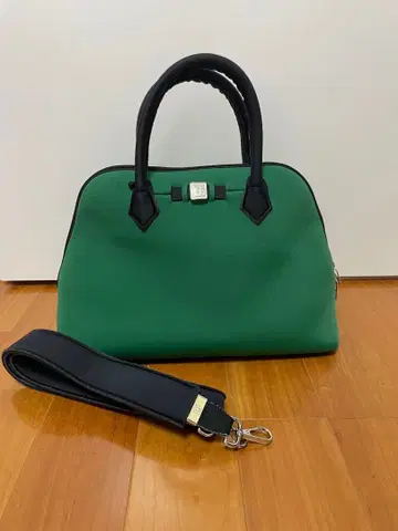 SAVE MY BAG 그린 핸드백