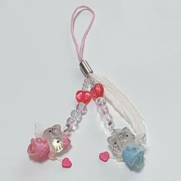 헬로키티 키티 다니엘 엔젤 스트랩 키링 꿈꾸는 천사