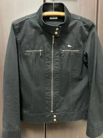 LACOSTE 블랙 집업 자켓 사이즈 42