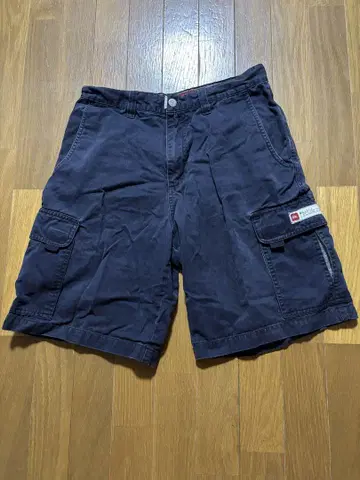 Quicksilver 90s 네이비 카고 숏팬츠