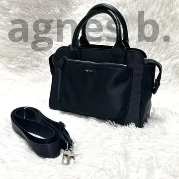 새상품급 에네스베 agnes b. 나일론 2way 토트백 숄더백