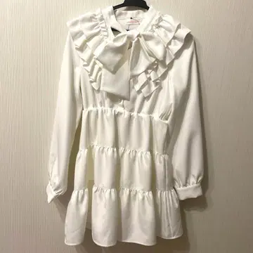 유메텐보 디어마이러브 원피스 화이트 양산형 지뢰계