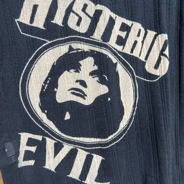 HYSTERIC GLAMOUR 7부 소매 백 프린트 가디건