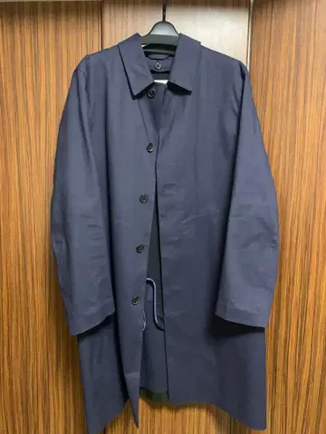 MACKINTOSH 네이비 스텐카라 코트 42 고무 코팅