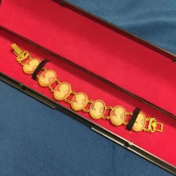 카메오 팔찌 레어 골드 빈티지 레트로 앤티크