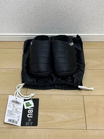SUBU 블랙 슬립온 26-27cm 여성용 남성용