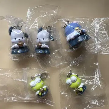 산리오 별색 천사 참 5개 세트