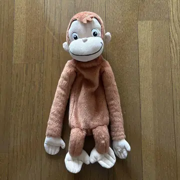 호기심 많은 조지 봉제 인형 지퍼 포함 약 30cm