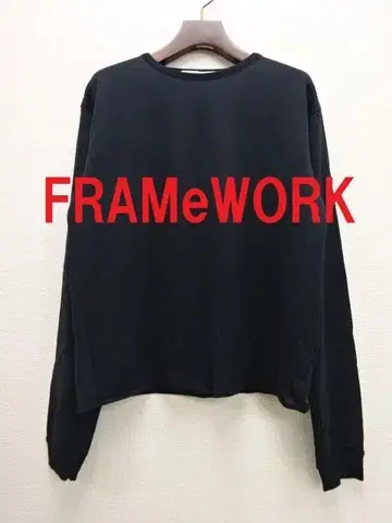 FRAMeWORK 프레임워크 시어 쭈리 크루넥 블랙