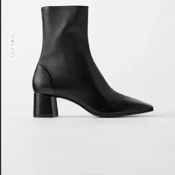 ZARA 스퀘어 숏부츠 블랙