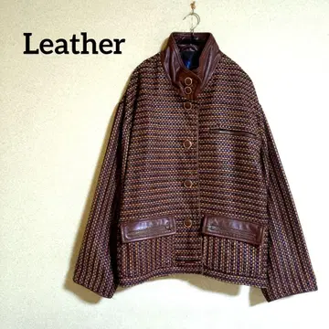 여성용 천연 가죽 레더 자켓 쇼와 레트로 빈티지