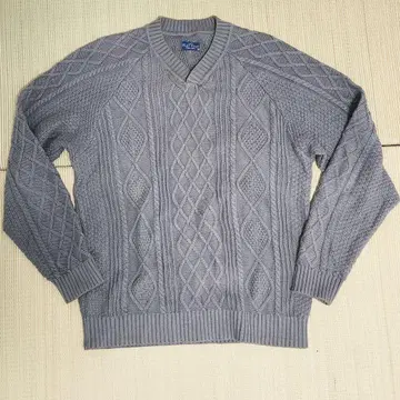 플랫 헤드 V넥 케이블 니트 M THE FLAT HEAD 스웨터