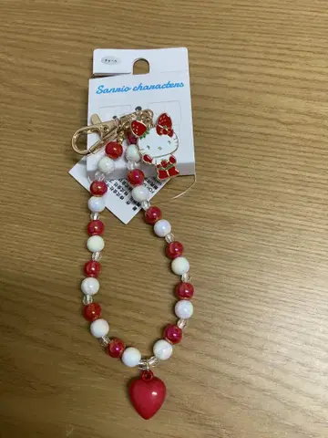 아베일 헬로키티 스트랩 딸기