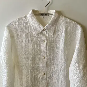 vintage 화이트 긴팔 블라우스 80s 90s