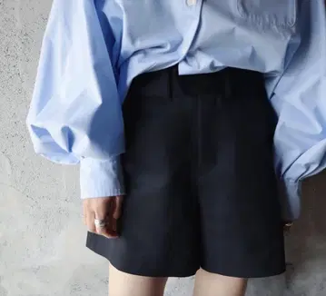 새상품 epa 에파 하이웨스트 숏팬츠 블랙