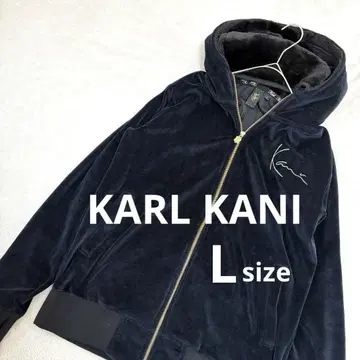 KARL KANI 칼카니 벨로아 후드티 네이비 보아 L