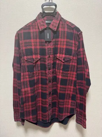[ 새상품 ] 마인 데님 Black Denim Check Print SH