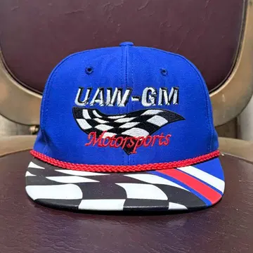 USA 데드스탁 코튼 캡 GM MOTOR 블루 체커