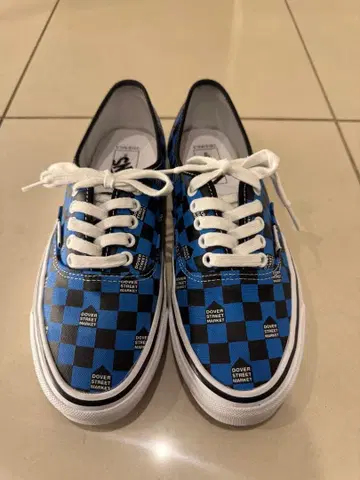 Vans 도버 스트릿 콜라보 블루 체커 스니커즈 27cm
