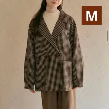 시마무라 choco 체크 무늬 자켓