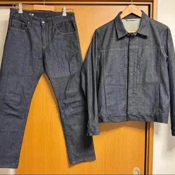 MUJI 데님 자켓과 팬츠 세트 M