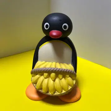 핑구 소프트 비닐 바나나 피규어