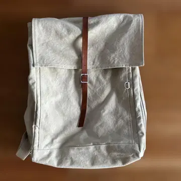베이지 캔버스 백팩 BAGWORKS