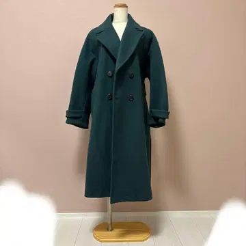 Heather (헤더) 롱 코트 프리 사이즈 그린