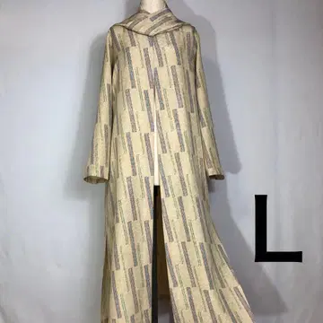 j. 기모노 리메이크 순수 실크 롱 자켓 L 사이즈 스카프 포함