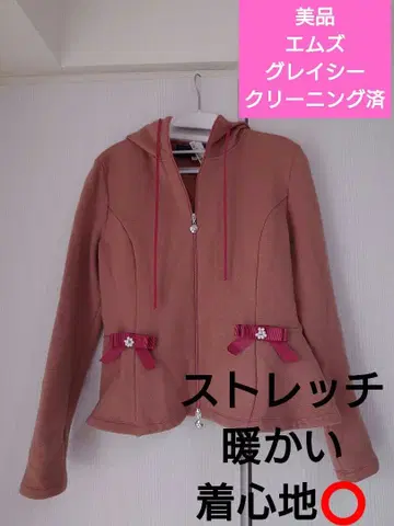 새상품급 엠즈 그레이시 M'S GRACY 후드티 까멜리아 리본