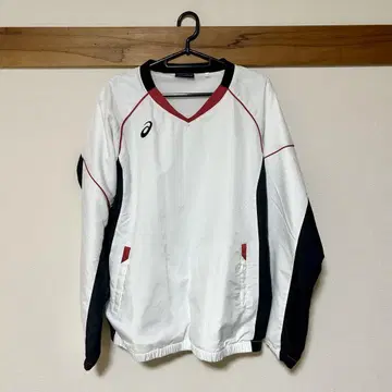 아식스 윈드 브레이커 속기모 화이트 L