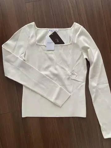 plage 스퀘어 니트 화이트 택 포함 새상품