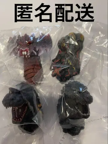 제일복권 고질라 E상 몬스터 헤드 마그넷 전 4종 컴플리트 세트